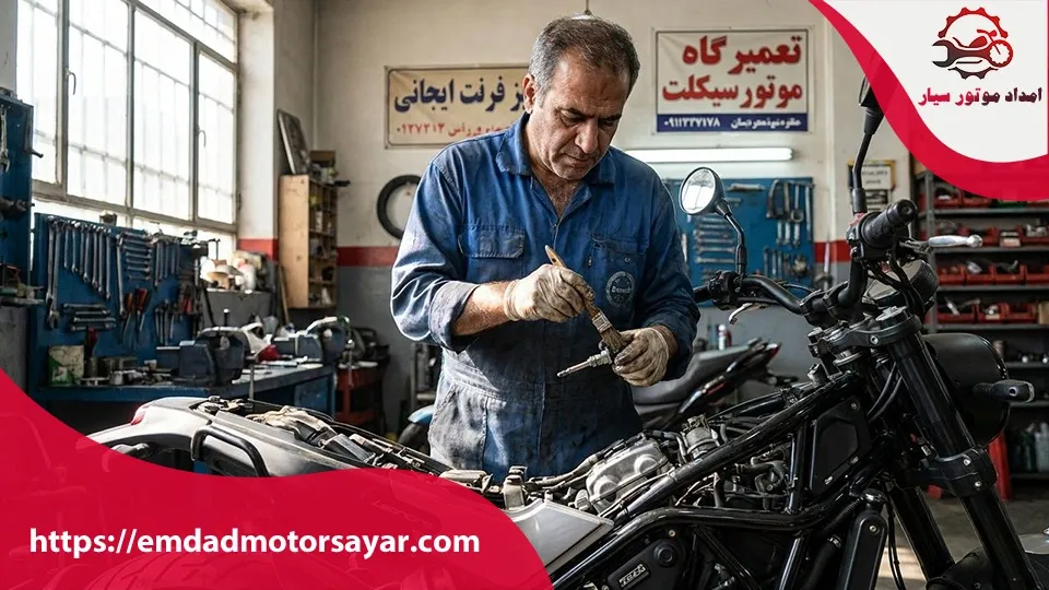 رفع خفگی موتور سیکلت انژکتور