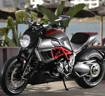 روشن کردن موتور سیکلت خوابیده